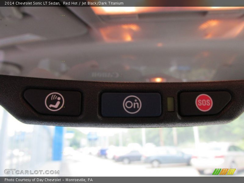 Red Hot / Jet Black/Dark Titanium 2014 Chevrolet Sonic LT Sedan