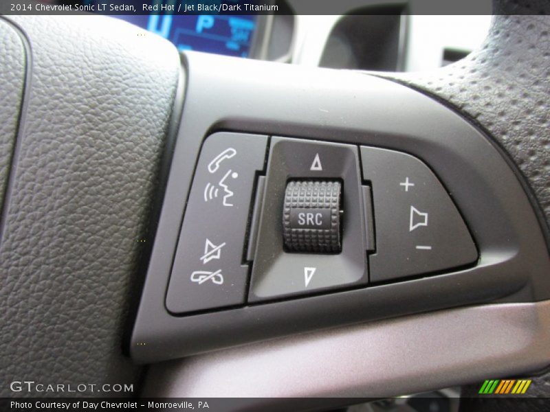 Red Hot / Jet Black/Dark Titanium 2014 Chevrolet Sonic LT Sedan