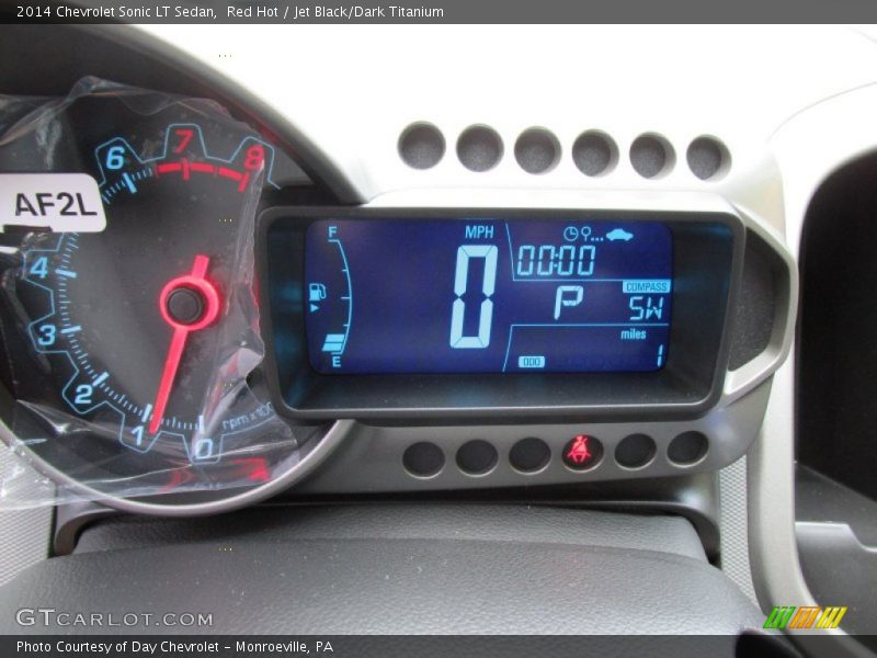 Red Hot / Jet Black/Dark Titanium 2014 Chevrolet Sonic LT Sedan