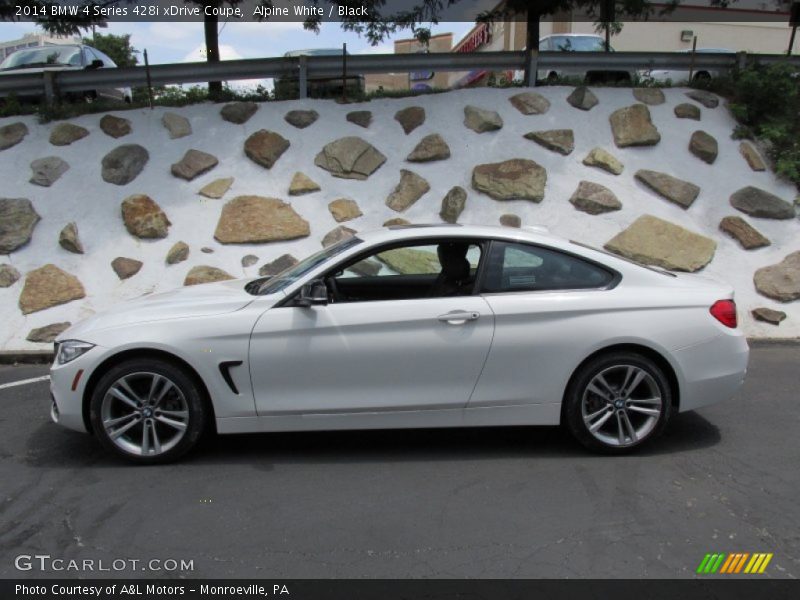 Alpine White / Black 2014 BMW 4 Series 428i xDrive Coupe