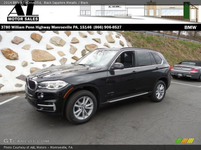 Black Sapphire Metallic / Black 2014 BMW X5 xDrive35d
