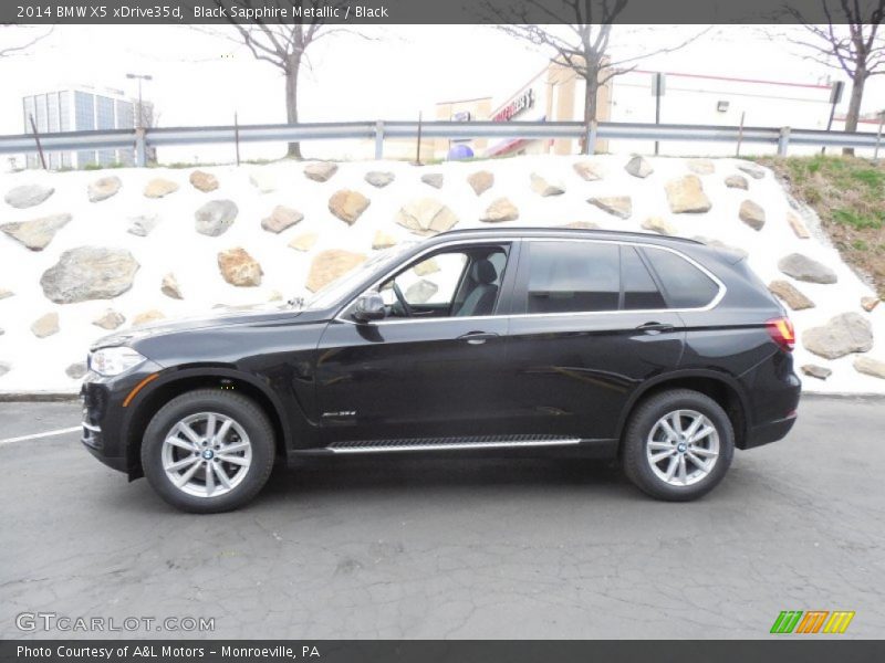 Black Sapphire Metallic / Black 2014 BMW X5 xDrive35d
