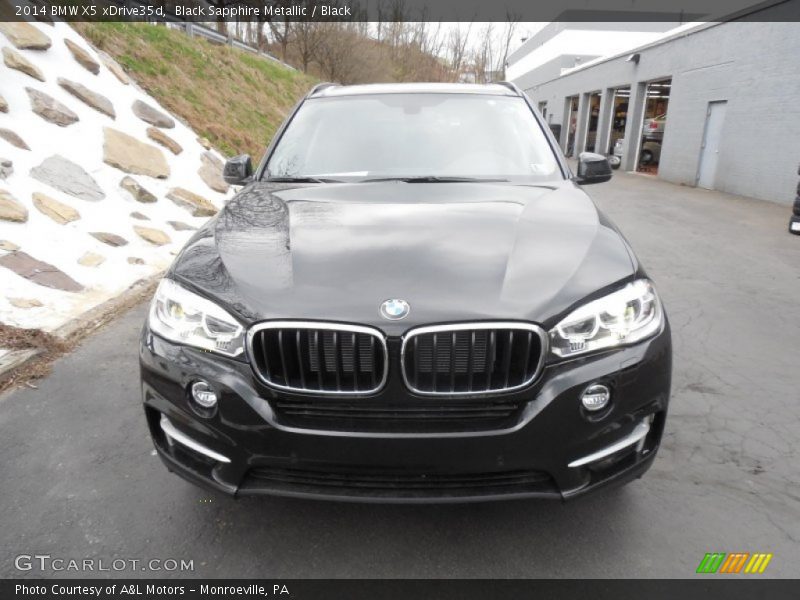 Black Sapphire Metallic / Black 2014 BMW X5 xDrive35d