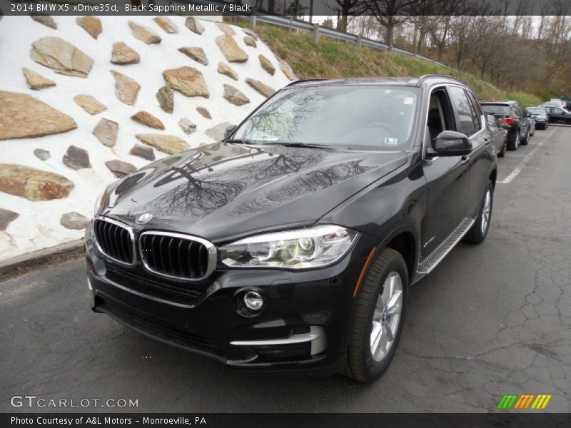 Black Sapphire Metallic / Black 2014 BMW X5 xDrive35d