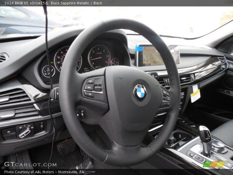 Black Sapphire Metallic / Black 2014 BMW X5 xDrive35d