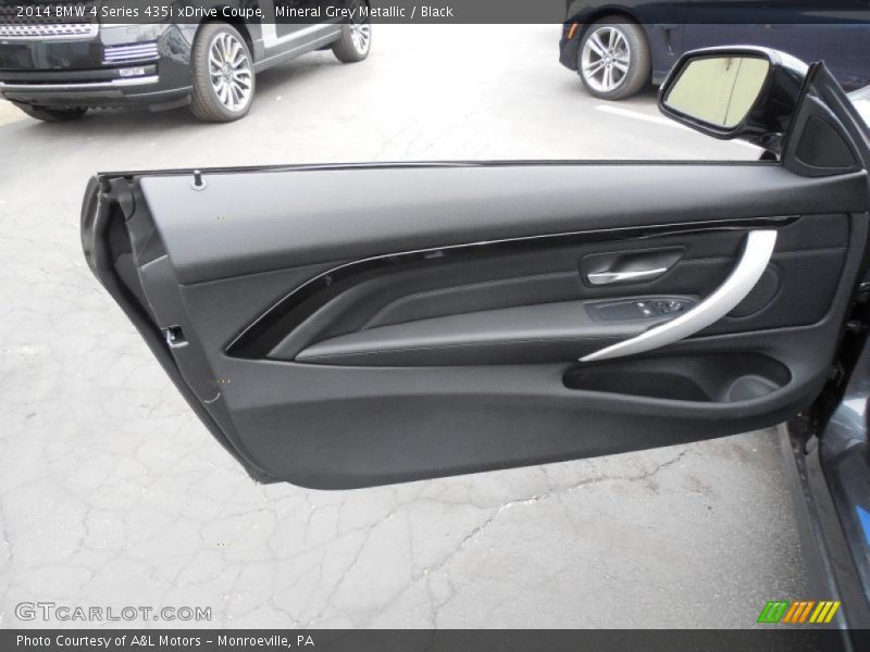 Mineral Grey Metallic / Black 2014 BMW 4 Series 435i xDrive Coupe