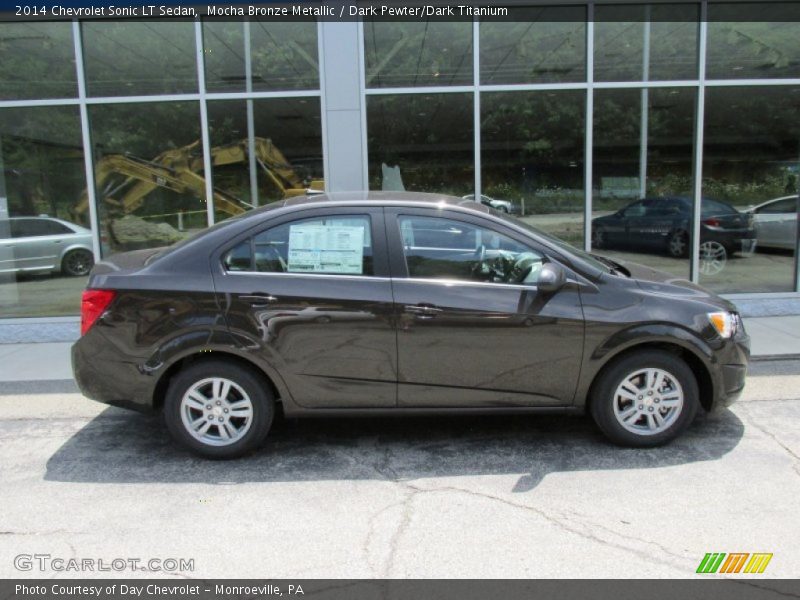 Mocha Bronze Metallic / Dark Pewter/Dark Titanium 2014 Chevrolet Sonic LT Sedan