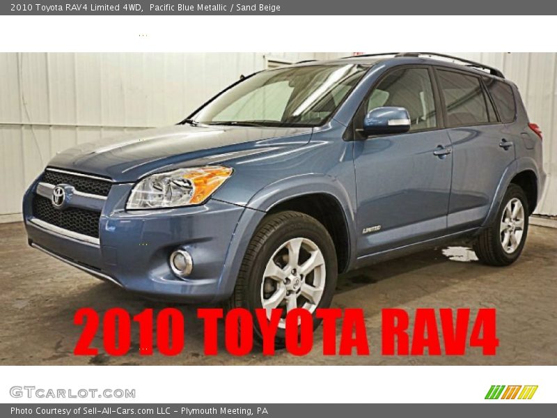 Pacific Blue Metallic / Sand Beige 2010 Toyota RAV4 Limited 4WD