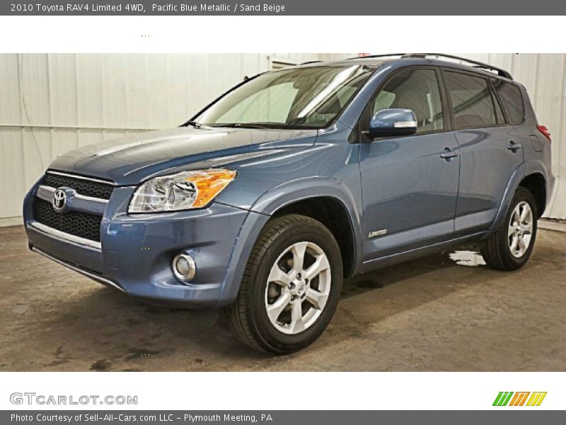 Pacific Blue Metallic / Sand Beige 2010 Toyota RAV4 Limited 4WD