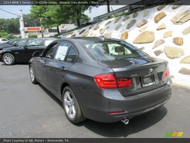 Mineral Grey Metallic / Black 2014 BMW 3 Series 320i xDrive Sedan