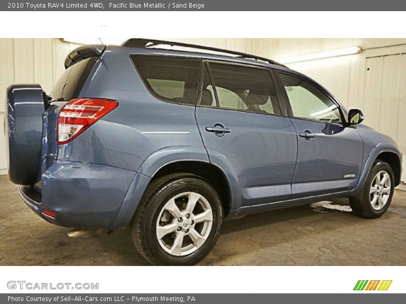 Pacific Blue Metallic / Sand Beige 2010 Toyota RAV4 Limited 4WD