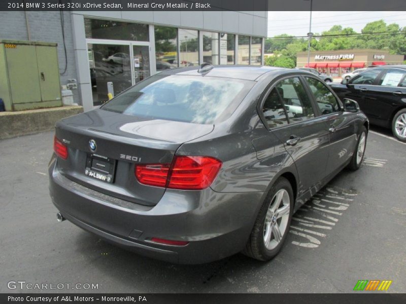 Mineral Grey Metallic / Black 2014 BMW 3 Series 320i xDrive Sedan