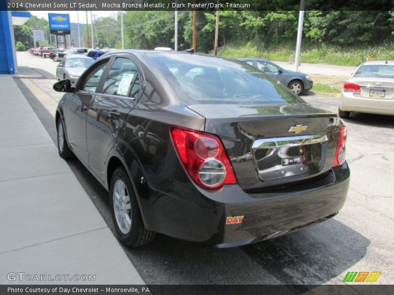 Mocha Bronze Metallic / Dark Pewter/Dark Titanium 2014 Chevrolet Sonic LT Sedan