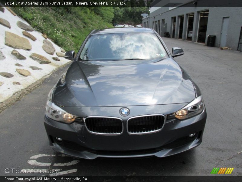 Mineral Grey Metallic / Black 2014 BMW 3 Series 320i xDrive Sedan