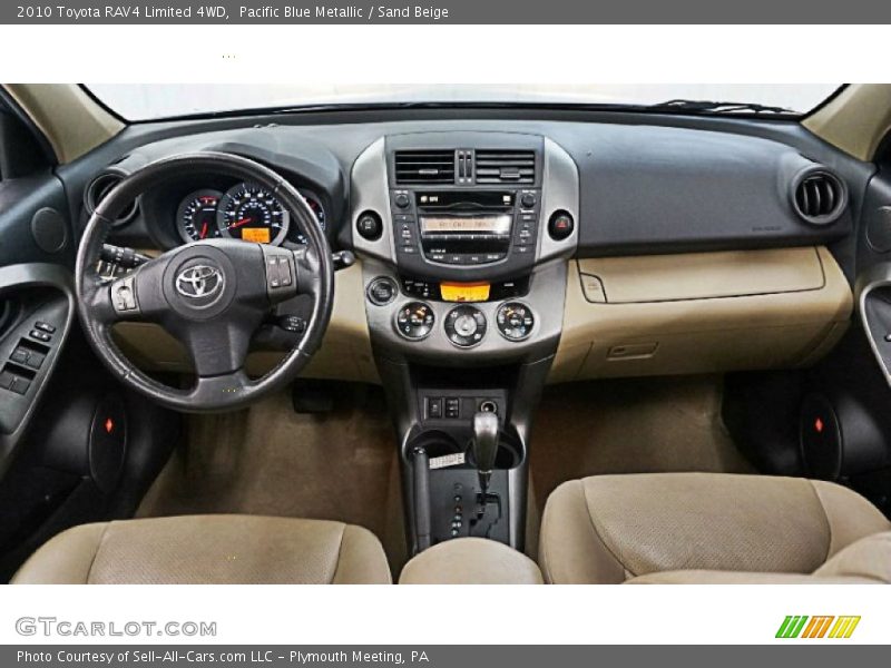 Pacific Blue Metallic / Sand Beige 2010 Toyota RAV4 Limited 4WD