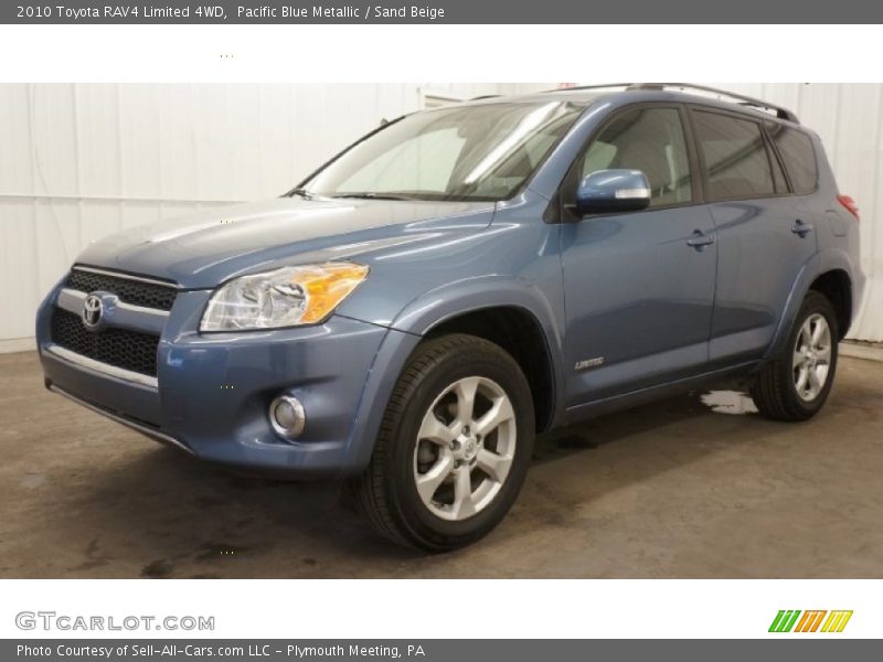 Pacific Blue Metallic / Sand Beige 2010 Toyota RAV4 Limited 4WD