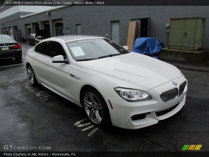 Alpine White / Black 2013 BMW 6 Series 650i xDrive Gran Coupe