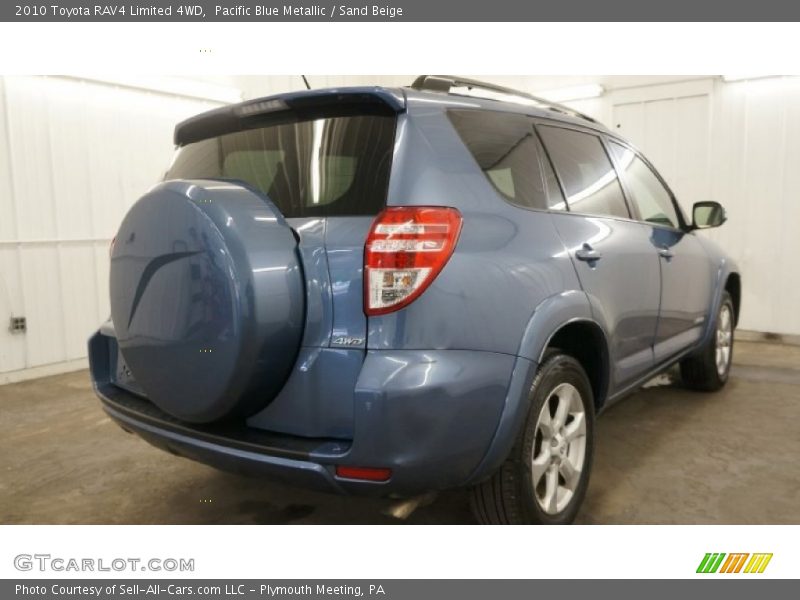 Pacific Blue Metallic / Sand Beige 2010 Toyota RAV4 Limited 4WD