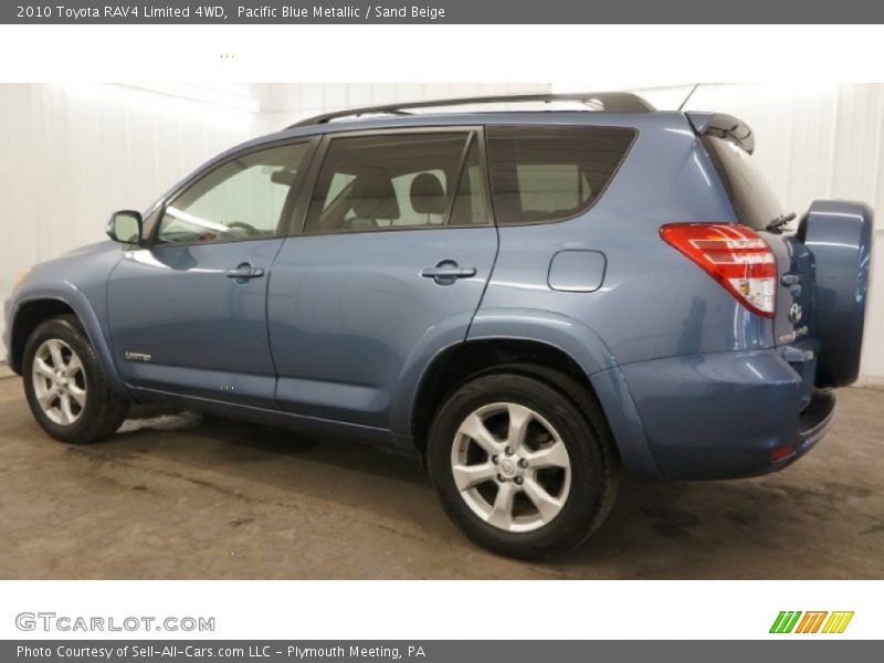 Pacific Blue Metallic / Sand Beige 2010 Toyota RAV4 Limited 4WD