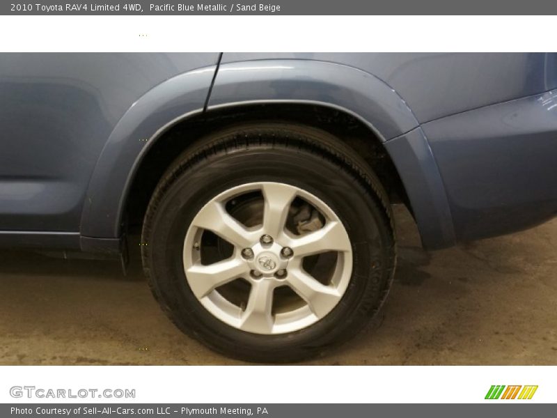 Pacific Blue Metallic / Sand Beige 2010 Toyota RAV4 Limited 4WD