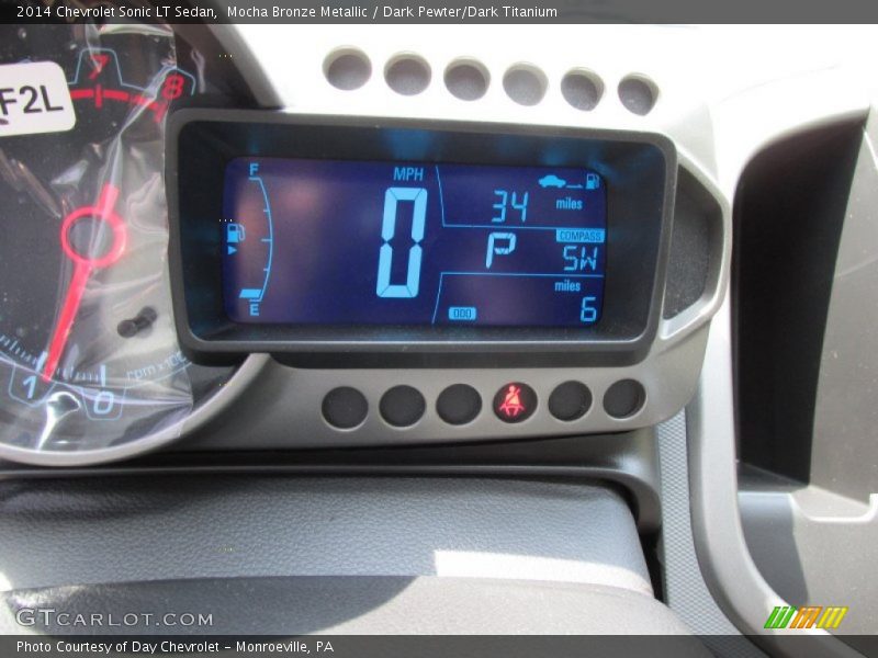 Mocha Bronze Metallic / Dark Pewter/Dark Titanium 2014 Chevrolet Sonic LT Sedan