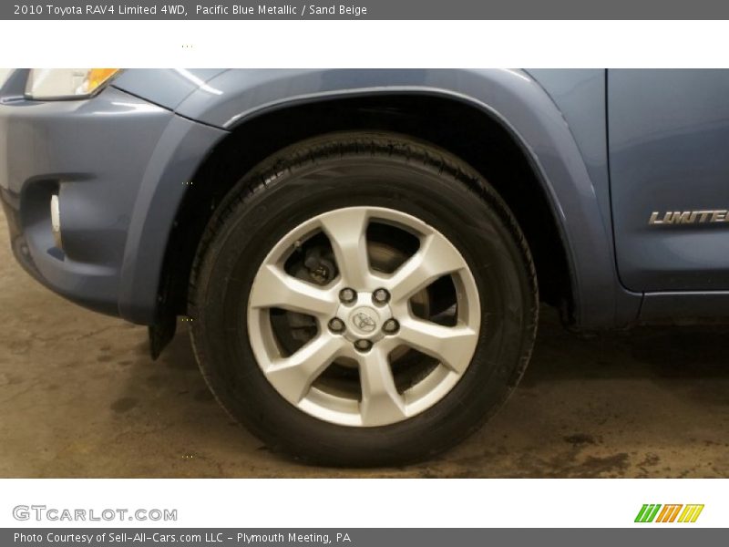 Pacific Blue Metallic / Sand Beige 2010 Toyota RAV4 Limited 4WD