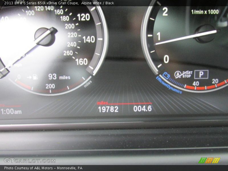Alpine White / Black 2013 BMW 6 Series 650i xDrive Gran Coupe