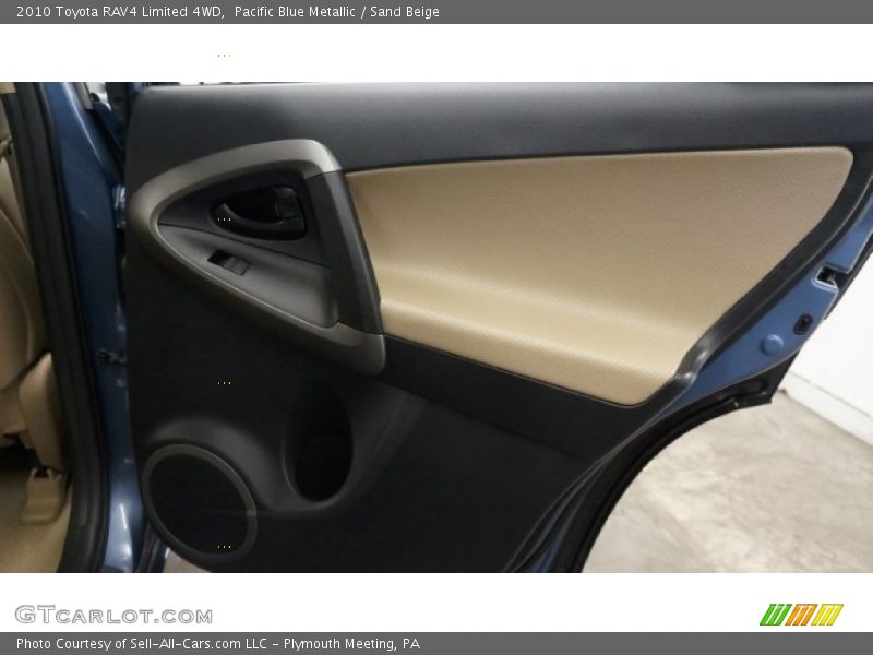 Pacific Blue Metallic / Sand Beige 2010 Toyota RAV4 Limited 4WD