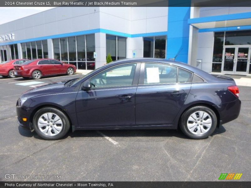 Blue Ray Metallic / Jet Black/Medium Titanium 2014 Chevrolet Cruze LS