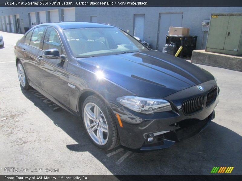 Carbon Black Metallic / Ivory White/Black 2014 BMW 5 Series 535i xDrive Sedan