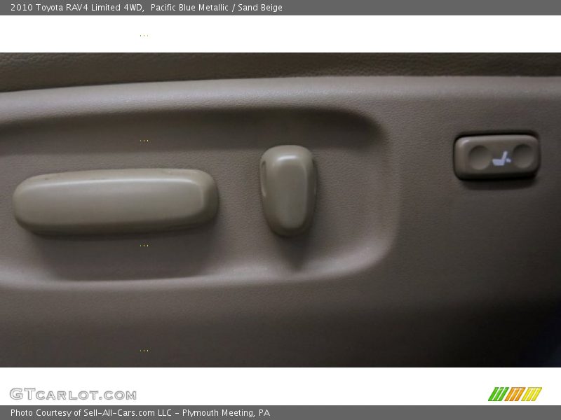 Pacific Blue Metallic / Sand Beige 2010 Toyota RAV4 Limited 4WD