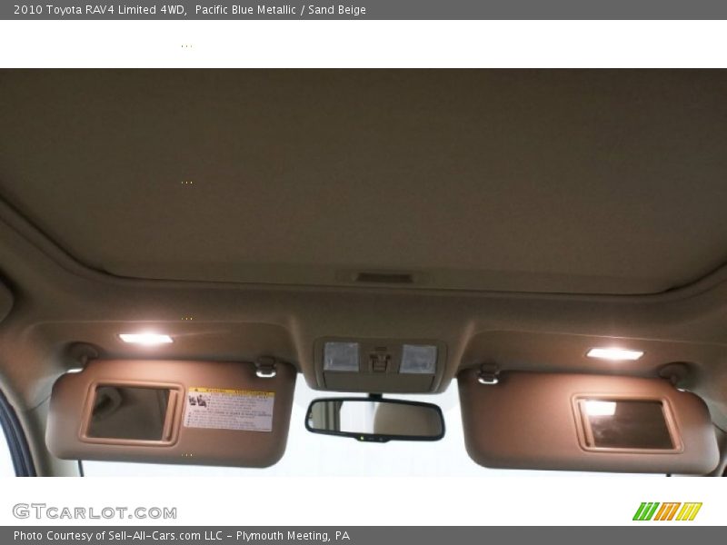 Pacific Blue Metallic / Sand Beige 2010 Toyota RAV4 Limited 4WD