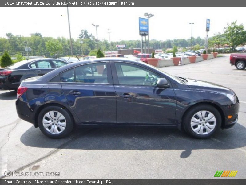 Blue Ray Metallic / Jet Black/Medium Titanium 2014 Chevrolet Cruze LS