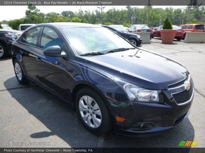 Blue Ray Metallic / Jet Black/Medium Titanium 2014 Chevrolet Cruze LS