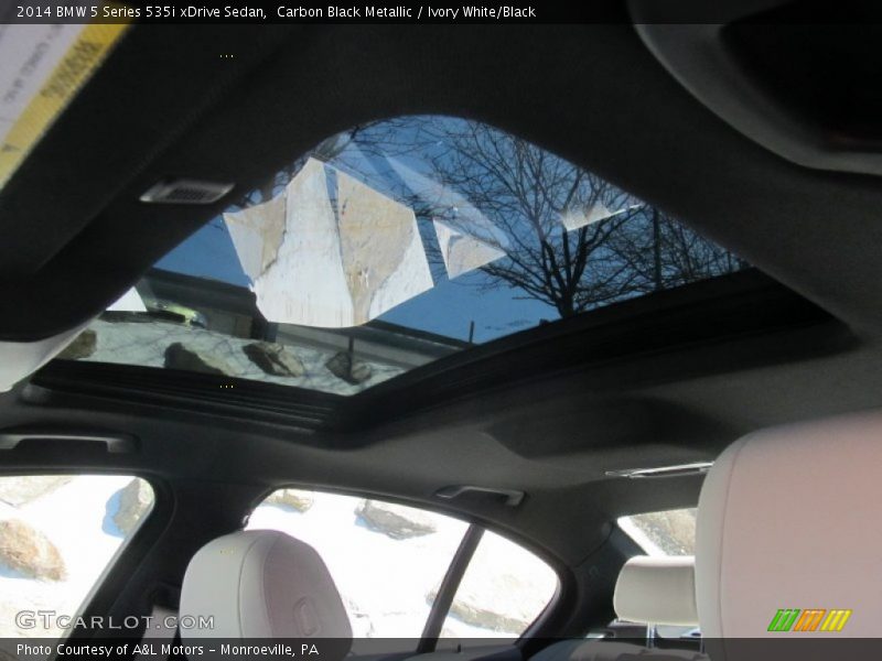 Carbon Black Metallic / Ivory White/Black 2014 BMW 5 Series 535i xDrive Sedan
