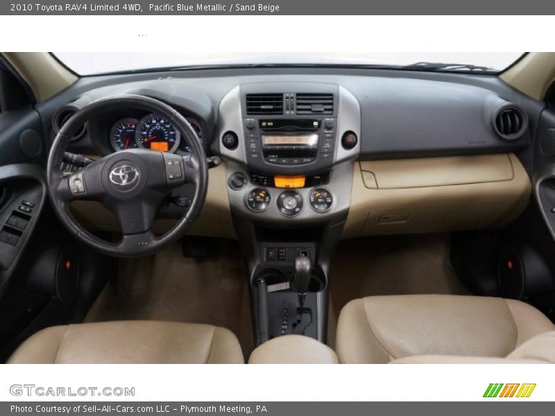 Pacific Blue Metallic / Sand Beige 2010 Toyota RAV4 Limited 4WD