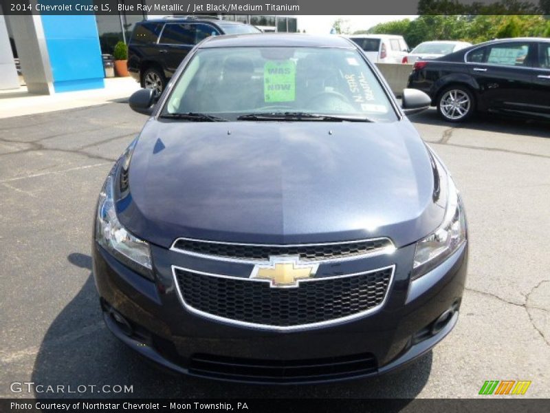 Blue Ray Metallic / Jet Black/Medium Titanium 2014 Chevrolet Cruze LS