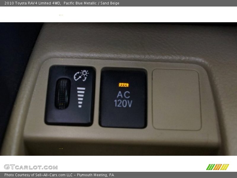 Pacific Blue Metallic / Sand Beige 2010 Toyota RAV4 Limited 4WD