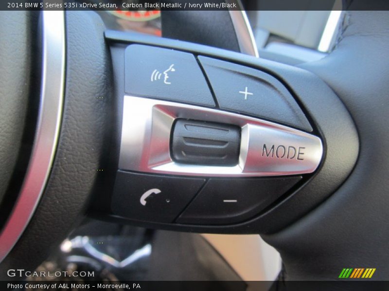 Carbon Black Metallic / Ivory White/Black 2014 BMW 5 Series 535i xDrive Sedan