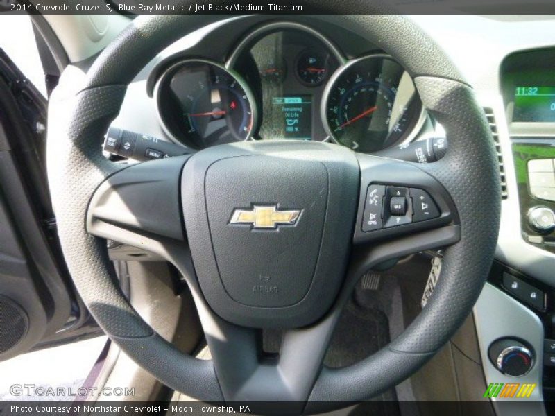 Blue Ray Metallic / Jet Black/Medium Titanium 2014 Chevrolet Cruze LS