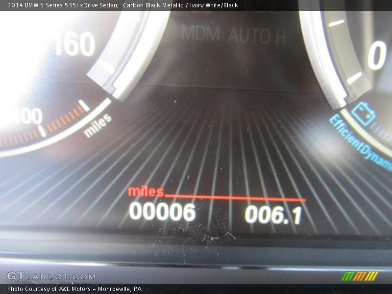 Carbon Black Metallic / Ivory White/Black 2014 BMW 5 Series 535i xDrive Sedan