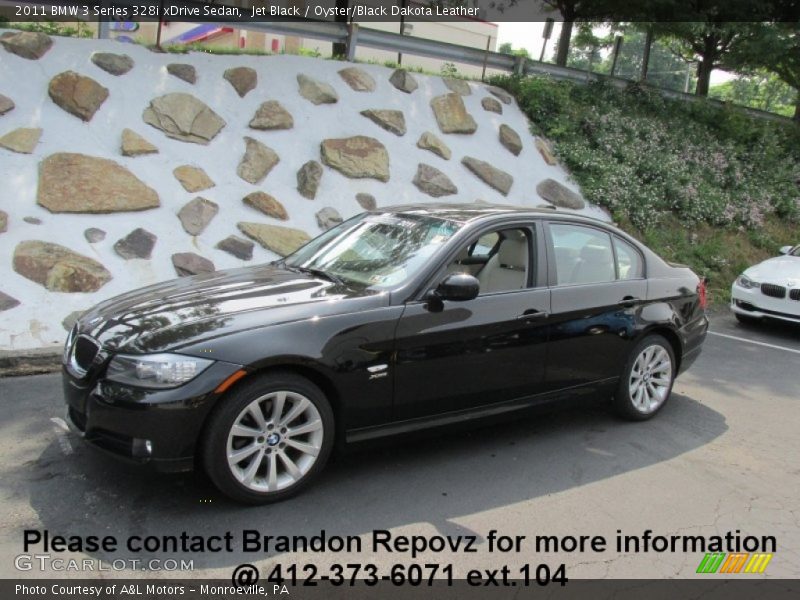 Jet Black / Oyster/Black Dakota Leather 2011 BMW 3 Series 328i xDrive Sedan