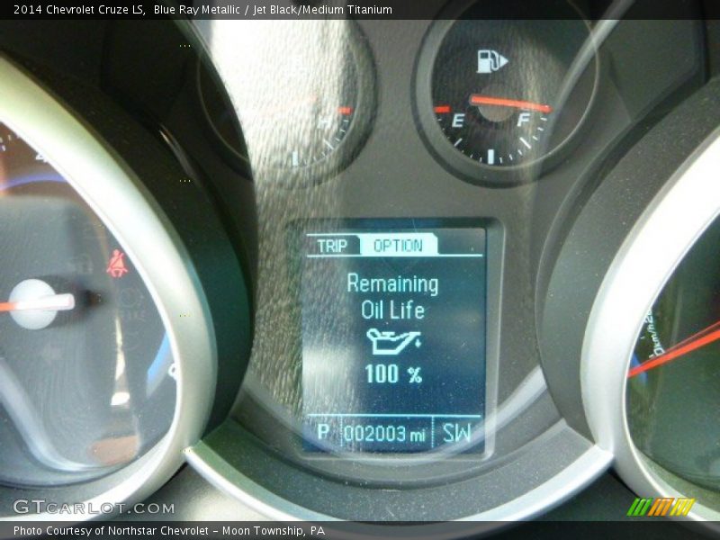 Blue Ray Metallic / Jet Black/Medium Titanium 2014 Chevrolet Cruze LS