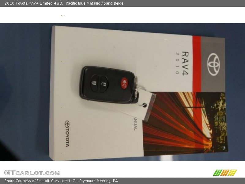 Pacific Blue Metallic / Sand Beige 2010 Toyota RAV4 Limited 4WD
