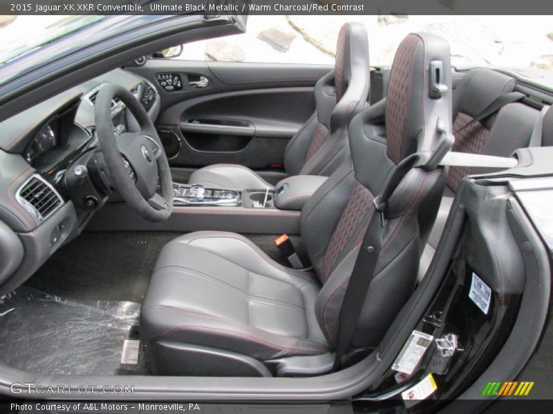  2015 XK XKR Convertible Warm Charcoal/Red Contrast Interior