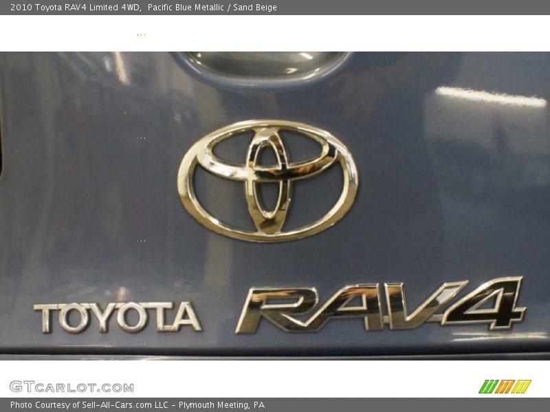 Pacific Blue Metallic / Sand Beige 2010 Toyota RAV4 Limited 4WD