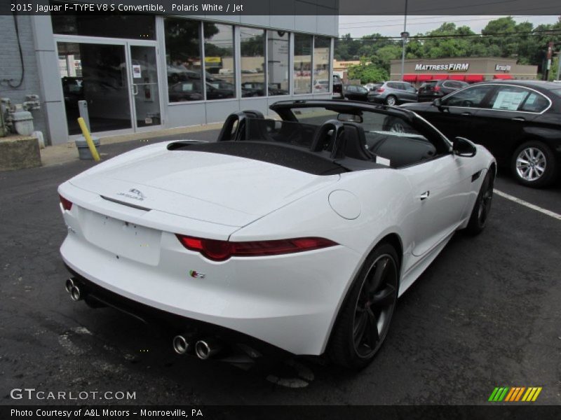 Polaris White / Jet 2015 Jaguar F-TYPE V8 S Convertible