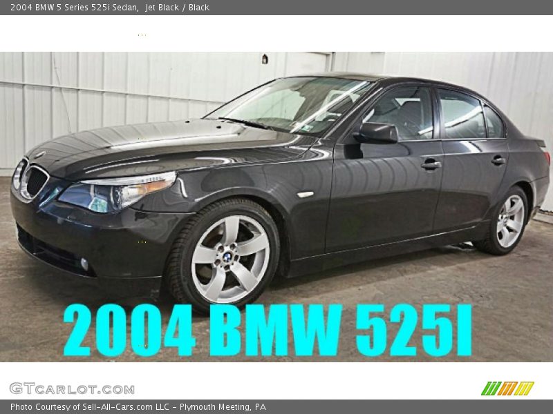 Jet Black / Black 2004 BMW 5 Series 525i Sedan