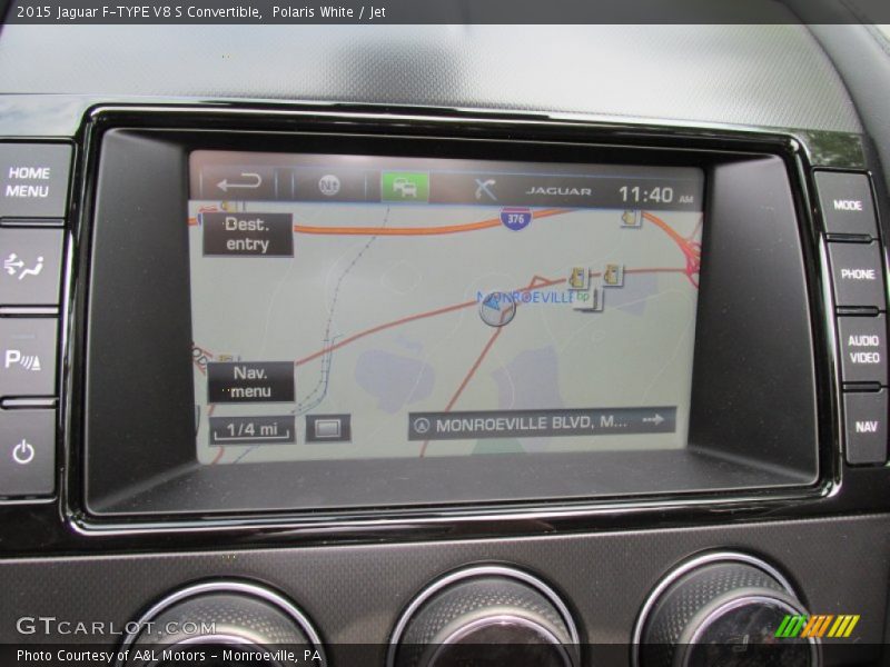 Navigation of 2015 F-TYPE V8 S Convertible