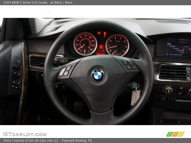 Jet Black / Black 2004 BMW 5 Series 525i Sedan